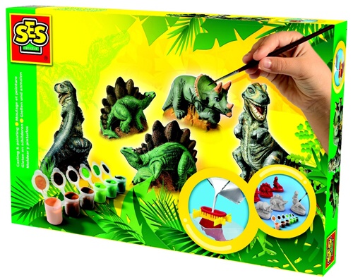 Sádrový trojkomplet - dinosauři - Kliknutím na obrázek zavřete