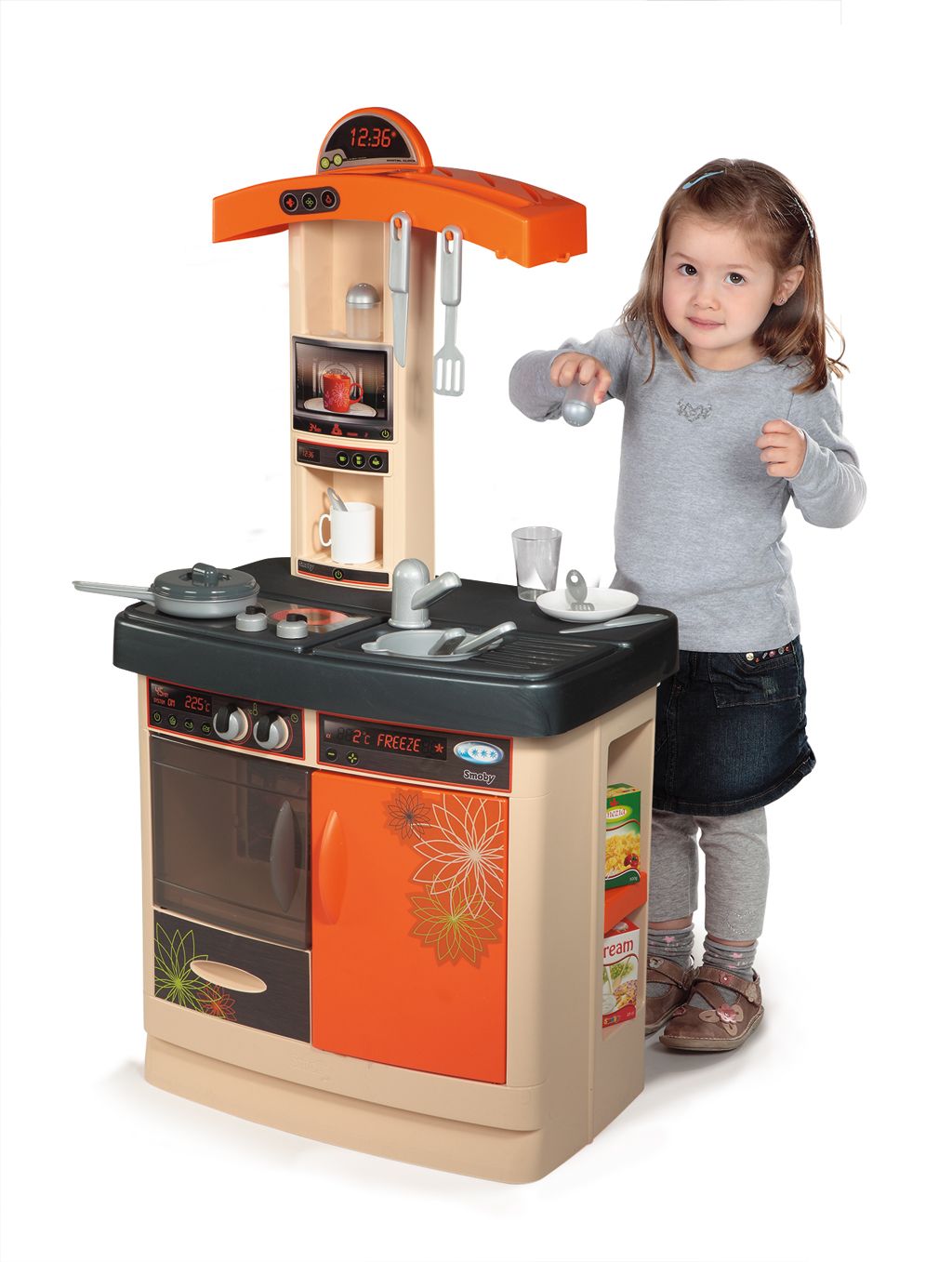 Dětská kuchyňka Bon Apetit/Appetit oranžová +DÁREK - Kliknutím na obrázek zavřete